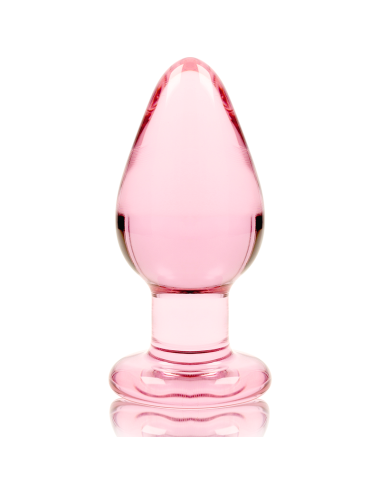 NEBULA SERIES BY IBIZA - PLUG ANAL MODÈLE 3 VERRE BOROSILICATE ROSE 11 CM -O- 5 CM