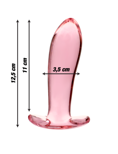 NEBULA SERIES BY IBIZA - PLUG ANAL MODÈLE 5 VERRE BOROSILICATE ROSE 12.5 CM -O- 3.5 CM