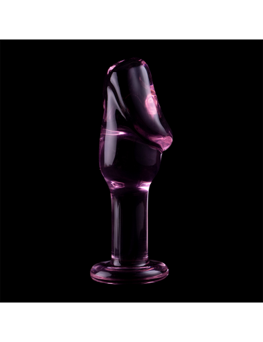 NEBULA SERIES BY IBIZA - PLUG ANAL MODÈLE 6 VERRE BOROSILICATE ROSE 12.5 CM -O- 4 CM