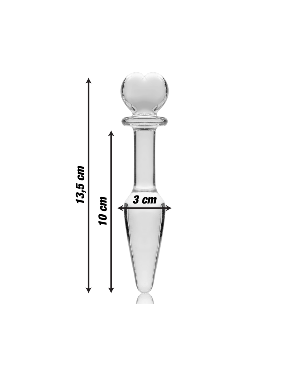 NEBULA SERIES BY IBIZA - PLUG ANAL MODÈLE 7 VERRE BOROSILICATE CLAIR 13.5 CM -O- 3 CM