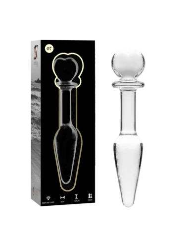 NEBULA SERIES BY IBIZA - PLUG ANAL MODÈLE 7 VERRE BOROSILICATE CLAIR 13.5 CM -O- 3 CM