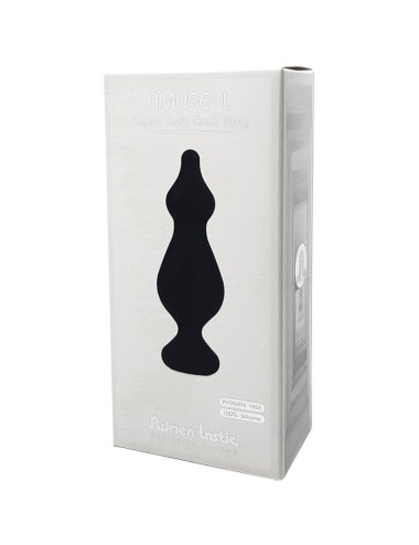 ADRIEN LASTIC - PLUG ANAL AMUSE SILICONE NOIR TAILLE L