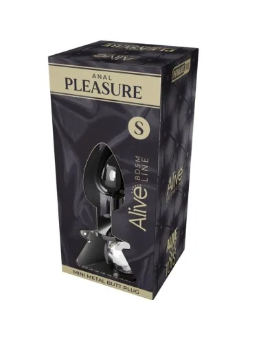 ALIVE - MINI PLUG DE PLAISIR ANAL MÉTAL BLANC TAILLE S
