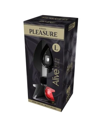 ALIVE - MINI PLUG ANAL PLEASURE MÉTAL ROUGE TAILLE L