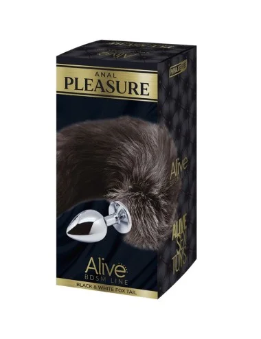 ALIVE - PLUG DE PLAISIR ANAL QUEUE DE RENARD EN MÉTAL TAILLE L