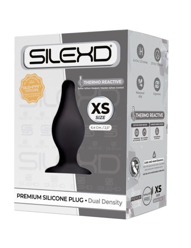 SILEXD - PLUG ANAL MODÈLE 2 PREMIUM SILEXPAN SILICONE PREMIUM THERMOREACTIF TAILLE XS