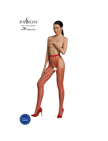 PASSION - BODYSTOCKING ECO COLLECTION ECO S007 ROUGE