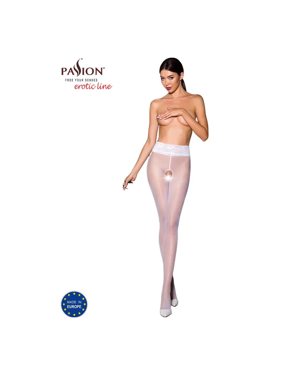 PASSION - TIOPEN 008 COLLANT BLANC 3/4 30 DEN PASSION - TIOPEN 008 COLLANT BLANC 3/4 30 DEN