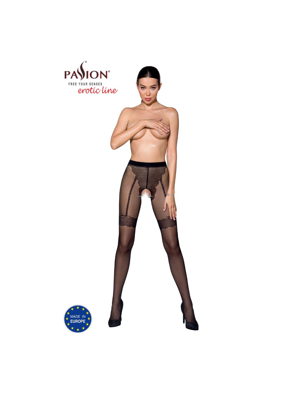 PASSION - TIOPEN 016 COLLANT NOIR 1/2 20 DEN PASSION - TIOPEN 016 COLLANT NOIR 1/2 20 DEN