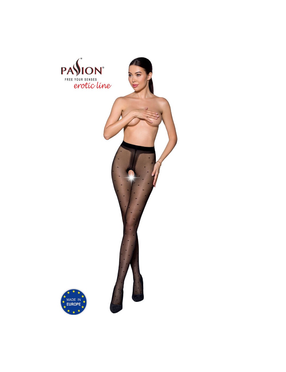 PASSION - TIOPEN 018 COLLANT NOIR 1/2 20 DEN