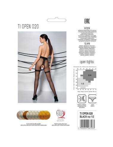 PASSION - TIOPEN 020 COLLANT NOIR 3/4 20 DEN