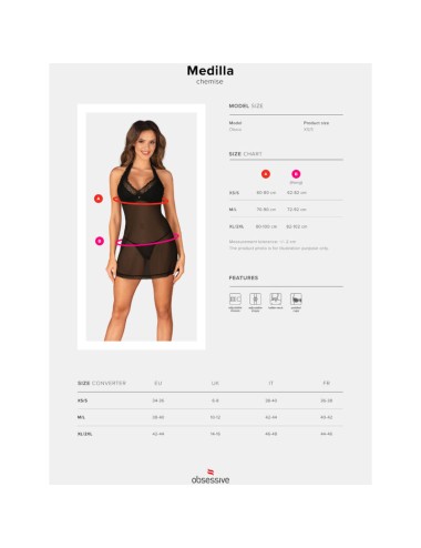 OBSESSIVE - CHEMISE MEDILLA & STRING M/L