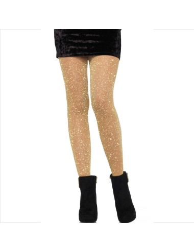 LEG AVENUE - COLLANTS TRANSPARENTS DORÉS
