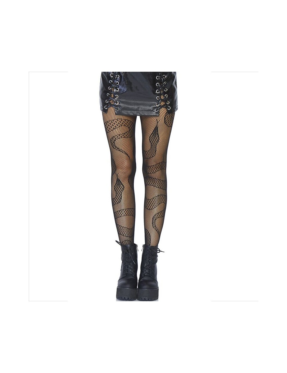 LEG AVENUE - BAS NET SERPENTS NOIR