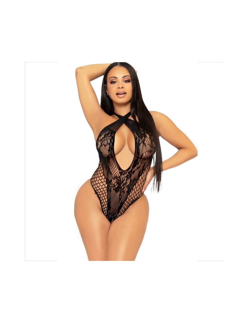 LEG AVENUE - LICOL TEDDY AVEC DENTELLE NOIR LEG AVENUE - LICOL TEDDY AVEC DENTELLE NOIR