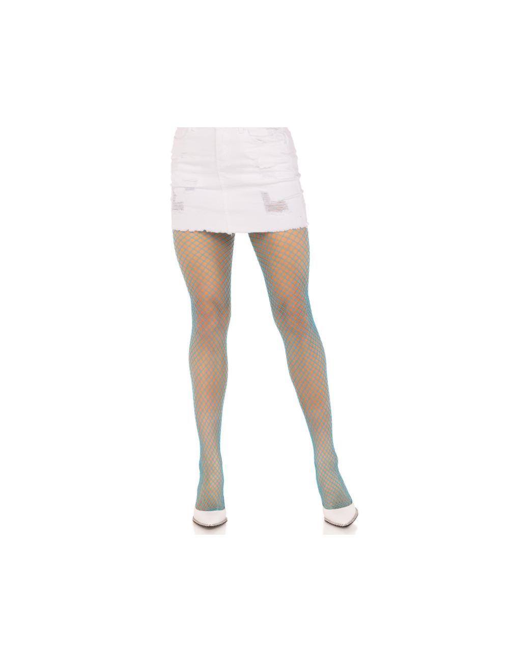LEG AVENUE - COLLANTS RÉSILLE LYCRA BLEU LEG AVENUE - COLLANTS RÉSILLE LYCRA BLEU
