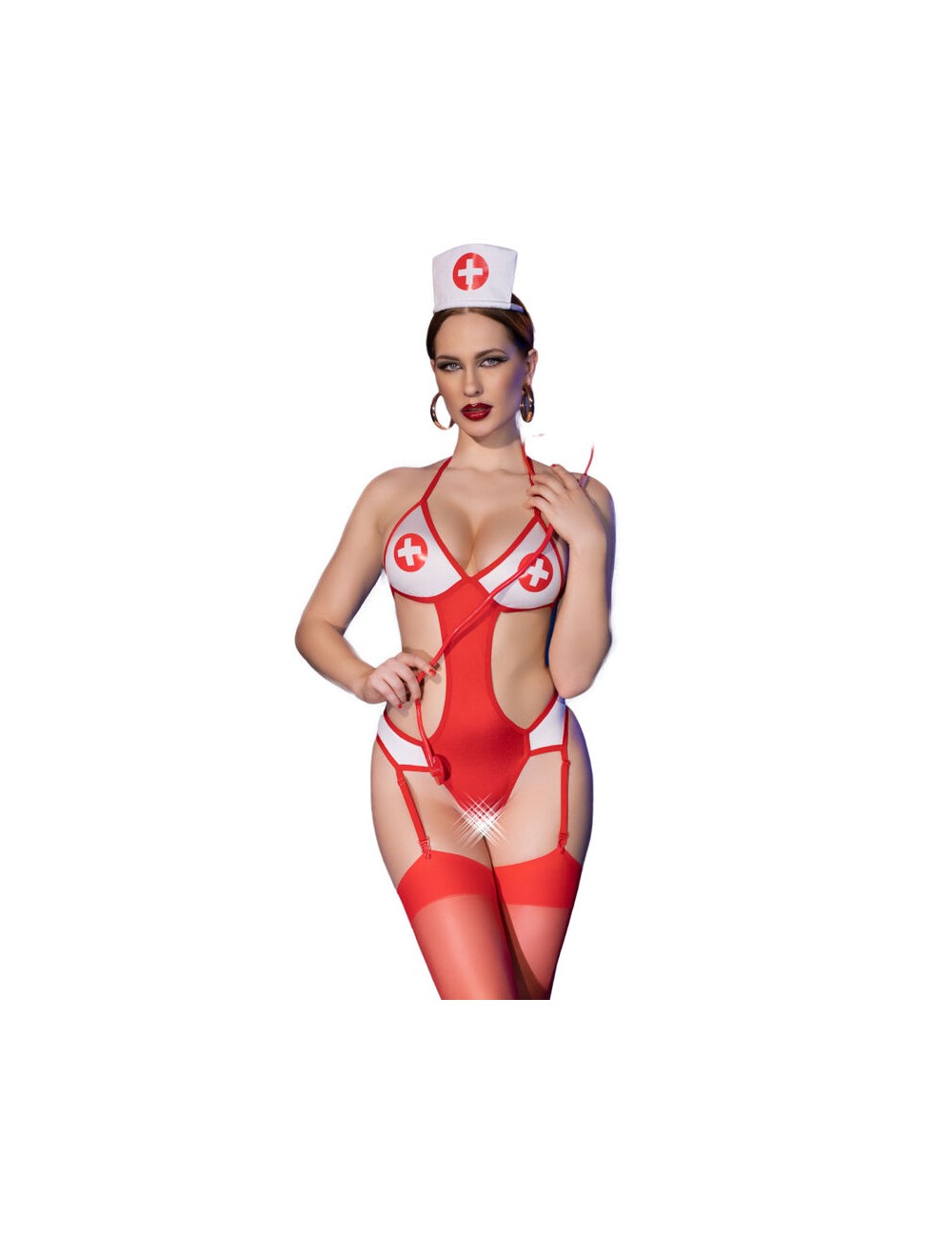 CHILIROSE - CR 4631 ENSEMBLE BODY INFIRMIÈRE SANS ENTREJAMBE ROUGE L/XL CHILIROSE - CR 4631 ENSEMBLE BODY INFIRMIÈRE SANS ENTREJAMBE ROUGE L/XL