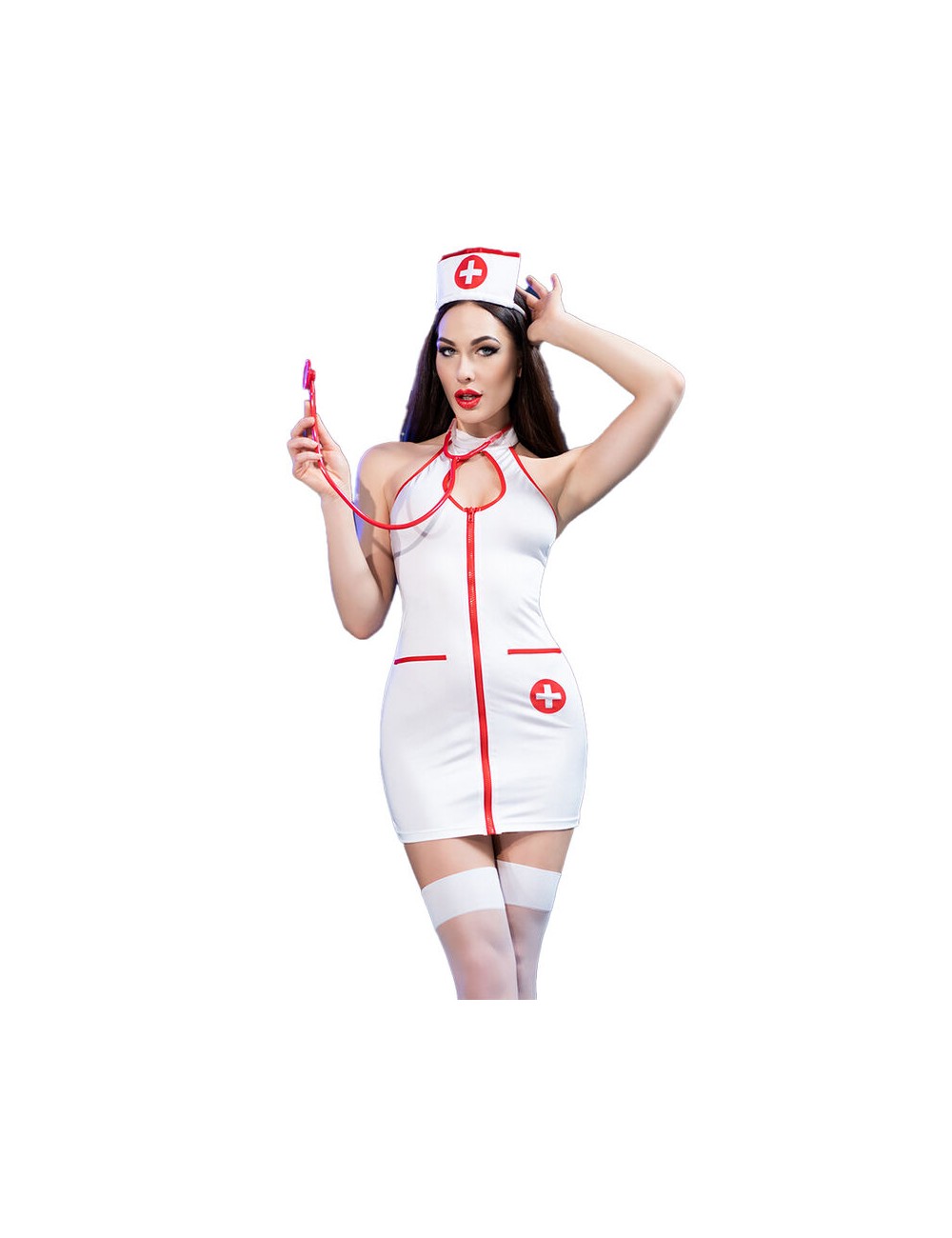 CHILIROSE - CR 4430 DÉGUISEMENT DINFIRMIÈRE BLANC S/M CHILIROSE - CR 4430 DÉGUISEMENT DINFIRMIÈRE BLANC S/M