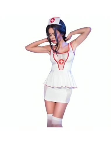 CHILIROSE - CR 4160 DÉGUISEMENT TOP & JUPE DINFIRMIÈRE L/XL