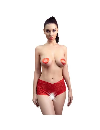 CHILIROSE - CR 4641 PANTIES SANS ENTREJAMBE ROUGE S/M