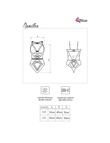 LIVCO CORSETTI FASHION - CORPS NAMILLEN LC 90528 NOIR