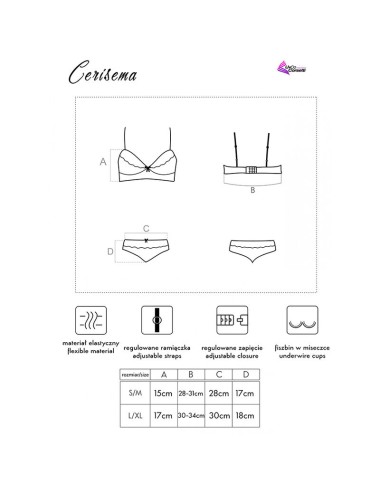 LIVCO CORSETTI FASHION - CERISEMA LC 21005 SOUTIEN-GORGE + CULOTTE CORAIL