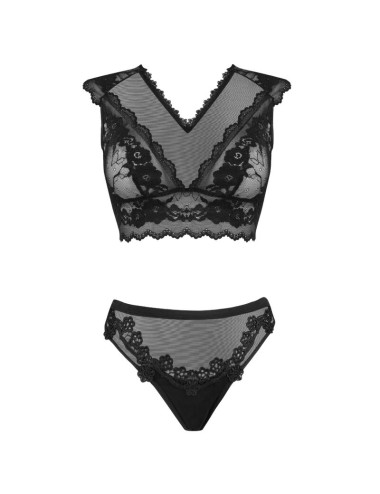 LIVCO CORSETTI FASHION - TIMOSAN LC 90631 SOUTIEN-GORGE + CULOTTE NOIR