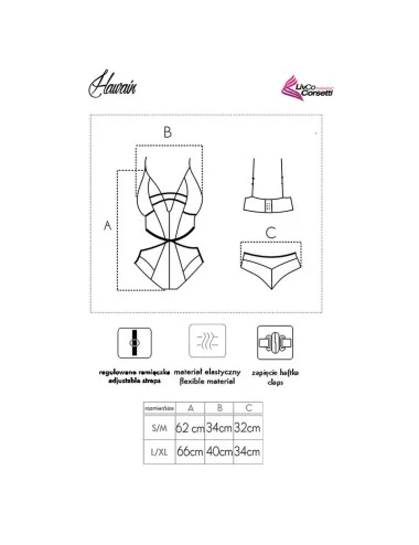 LIVCO CORSETTI FASHION - CORPS HAWAIN LC 90665 NOIR