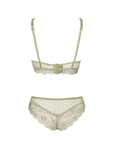LIVCO CORSETTI FASHION - PINE LC 90667 SOUTIEN-GORGE + CULOTTE KAKI