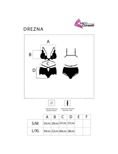 LIVCO CORSETTI FASHION - DREZNA LC 90733 SOUTIEN-GORGE + CULOTTE NOIR