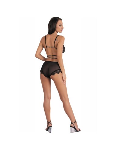 LIVCO CORSETTI FASHION - DREZNA LC 90733 SOUTIEN-GORGE + CULOTTE NOIR L/XL