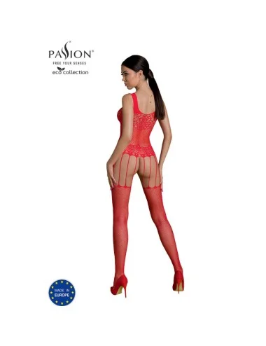 PASSION - BODYSTOCKING ECO COLLECTION ECO BS001 ROUGE