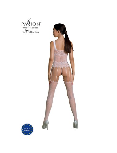 PASSION - BODYSTOCKING ECO COLLECTION ECO BS001 BLANC