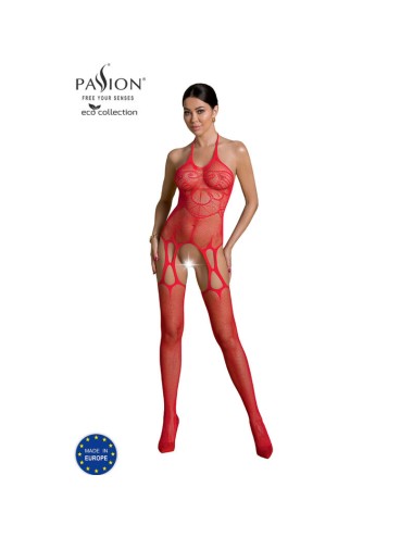 PASSION - BODYSTOCKING ECO COLLECTION ECO BS002 ROUGE