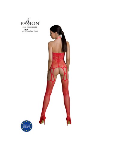 PASSION - BODYSTOCKING ECO COLLECTION ECO BS002 ROUGE