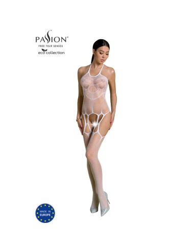 PASSION - BODYSTOCKING ECO COLLECTION ECO BS002 BLANC