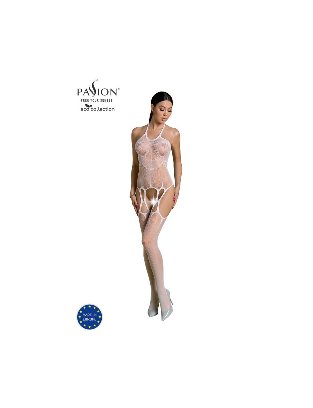 PASSION - BODYSTOCKING ECO COLLECTION ECO BS002 BLANC PASSION - BODYSTOCKING ECO COLLECTION ECO BS002 BLANC