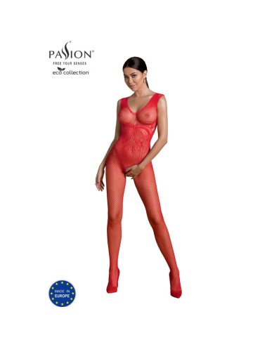 PASSION - BODYSTOCKING ECO COLLECTION ECO BS003 ROUGE