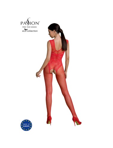 PASSION - BODYSTOCKING ECO COLLECTION ECO BS003 ROUGE