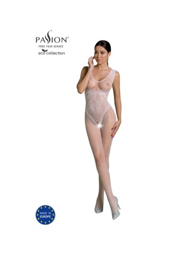 PASSION - BODYSTOCKING ECO COLLECTION ECO BS003 BLANC