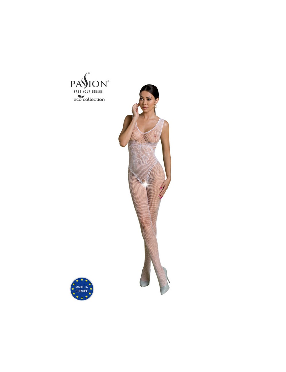 PASSION - BODYSTOCKING ECO COLLECTION ECO BS003 BLANC PASSION - BODYSTOCKING ECO COLLECTION ECO BS003 BLANC