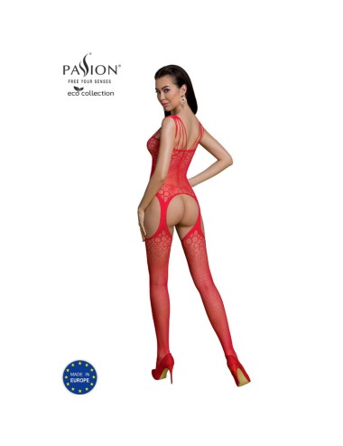 PASSION - BODYSTOCKING ECO COLLECTION ECO BS004 ROUGE
