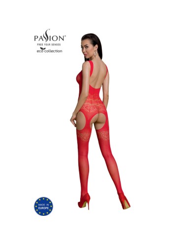 PASSION - BODYSTOCKING ECO COLLECTION ECO BS005 ROUGE