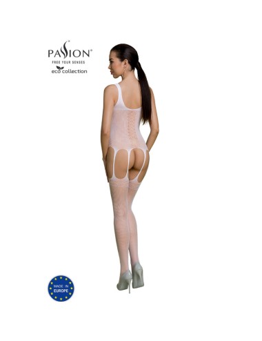 PASSION - BODYSTOCKING ECO COLLECTION ECO BS007 BLANC