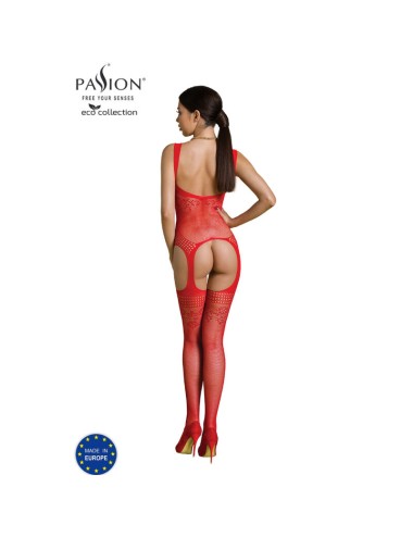 PASSION - BODYSTOCKING ECO COLLECTION ECO BS008 ROUGE
