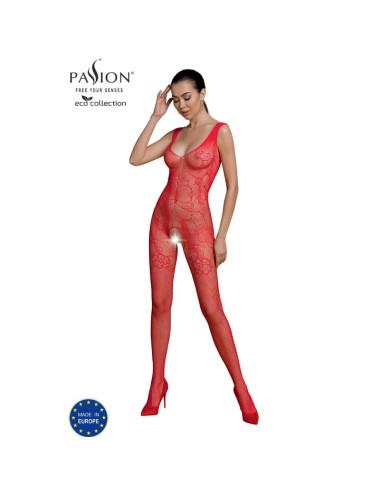 PASSION - BODYSTOCKING ECO COLLECTION ECO BS012 ROUGE