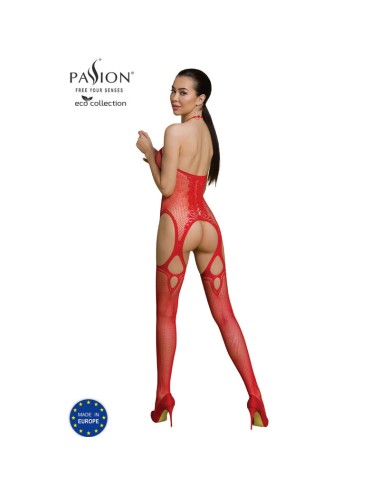 PASSION - BODYSTOCKING ECO COLLECTION ECO BS013 ROUGE