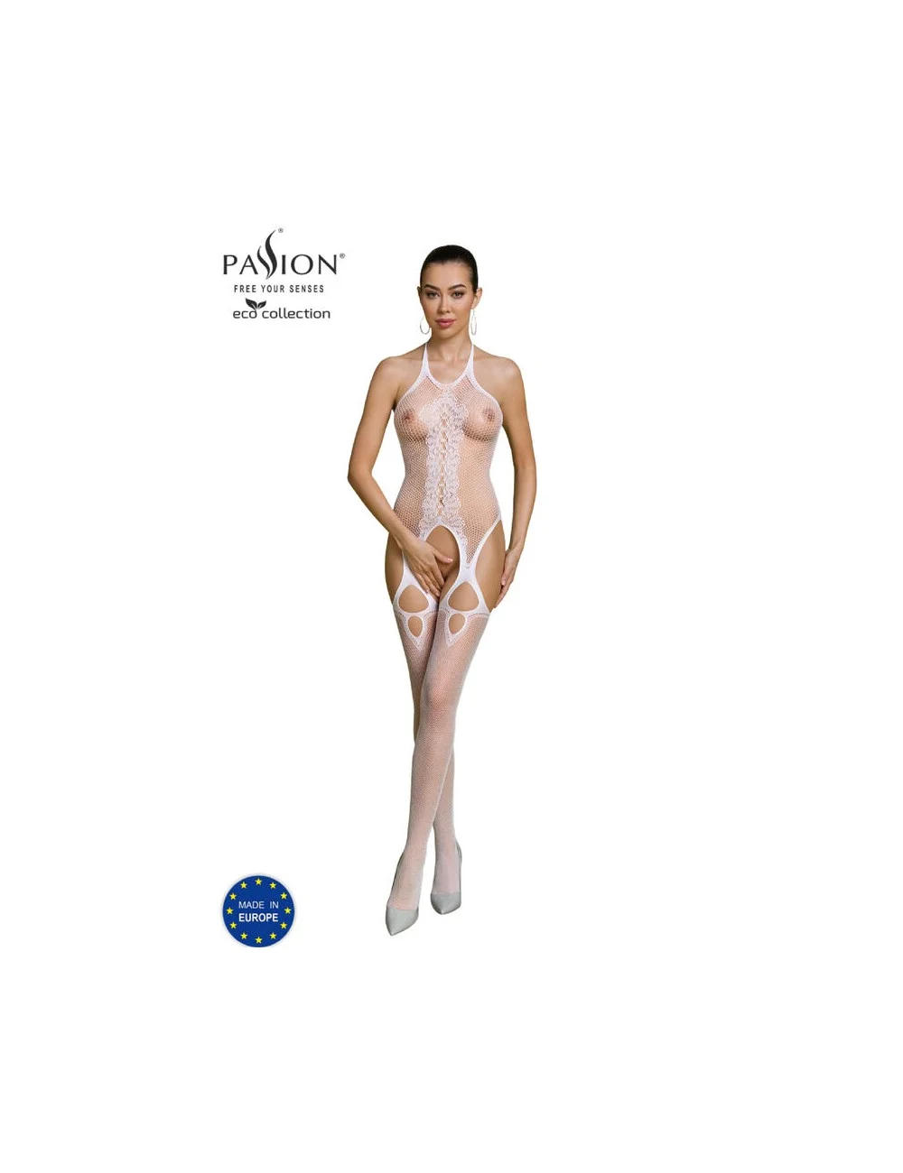 PASSION - BODYSTOCKING ECO COLLECTION ECO BS013 BLANC PASSION - BODYSTOCKING ECO COLLECTION ECO BS013 BLANC