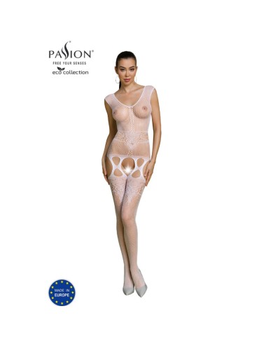 PASSION - BODYSTOCKING ECO COLLECTION ECO BS014 BLANC