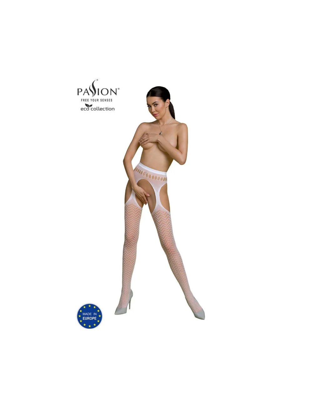 PASSION - BODYSTOCKING ECO COLLECTION ECO S002 BLANC PASSION - BODYSTOCKING ECO COLLECTION ECO S002 BLANC